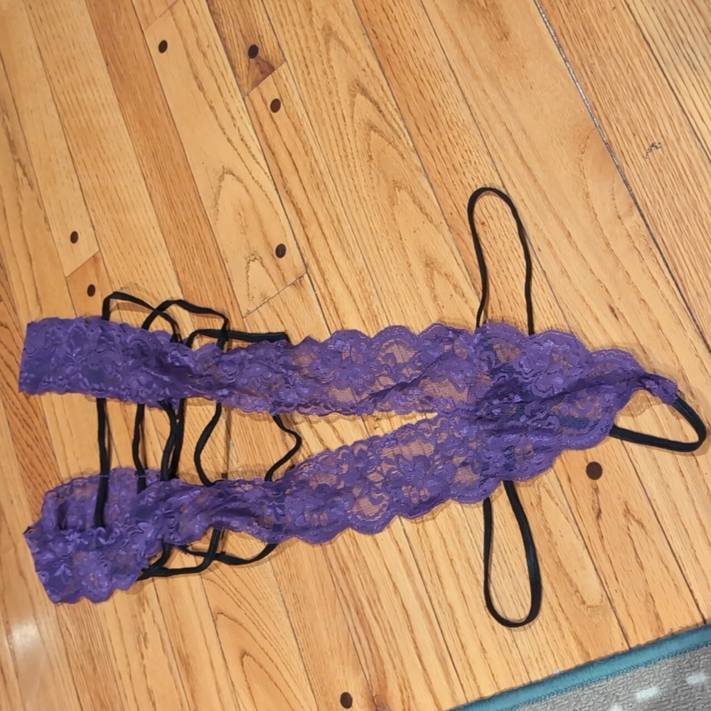 Purple lacey lingerie
